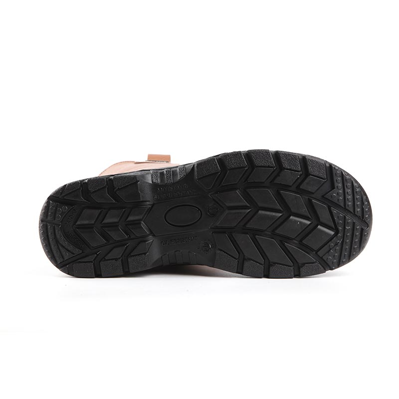 Action Embossed Leather Waterproof Construction Work Boots