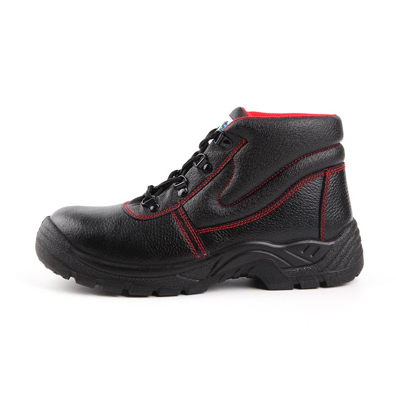 Low-Cut Smooth Cowhide Steel-Toed Construction Work Boots